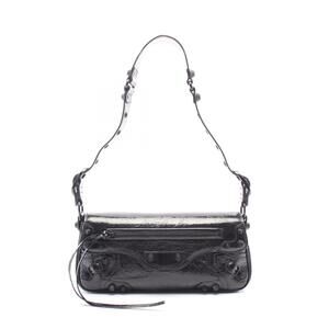 Balenciaga Le Cagole Shoulder Bag Black Leather
